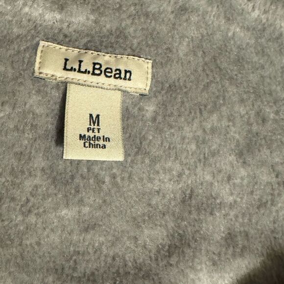 Lot of 2 L.L. BEAN W MED. Plaid Flannel Fleece Lined But Down & Waffle knittop - Picture 3 of 13